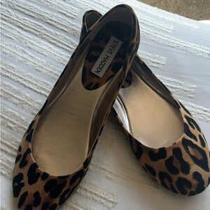 Steve Madden Brown and Black Flats Timeless Leopard Print